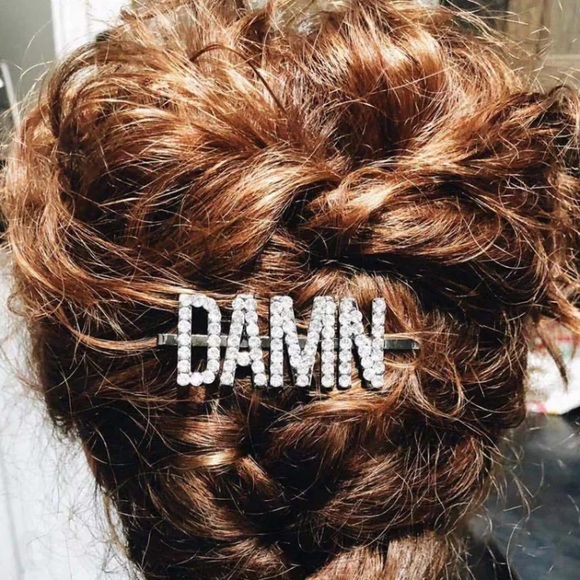 ⚜️[𝟯/$𝟭𝟴]⚜️DAMN Crystal Silver Hairpin NEW - Picture 8 of 12